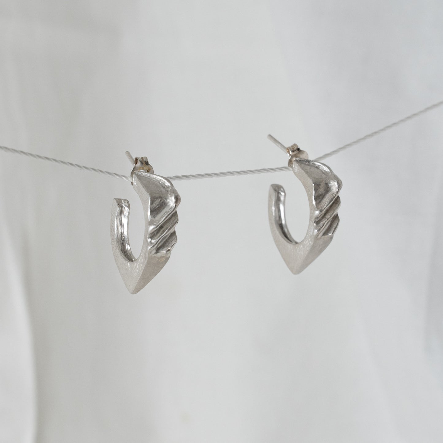 Impala Ridge, sterling silver hoops