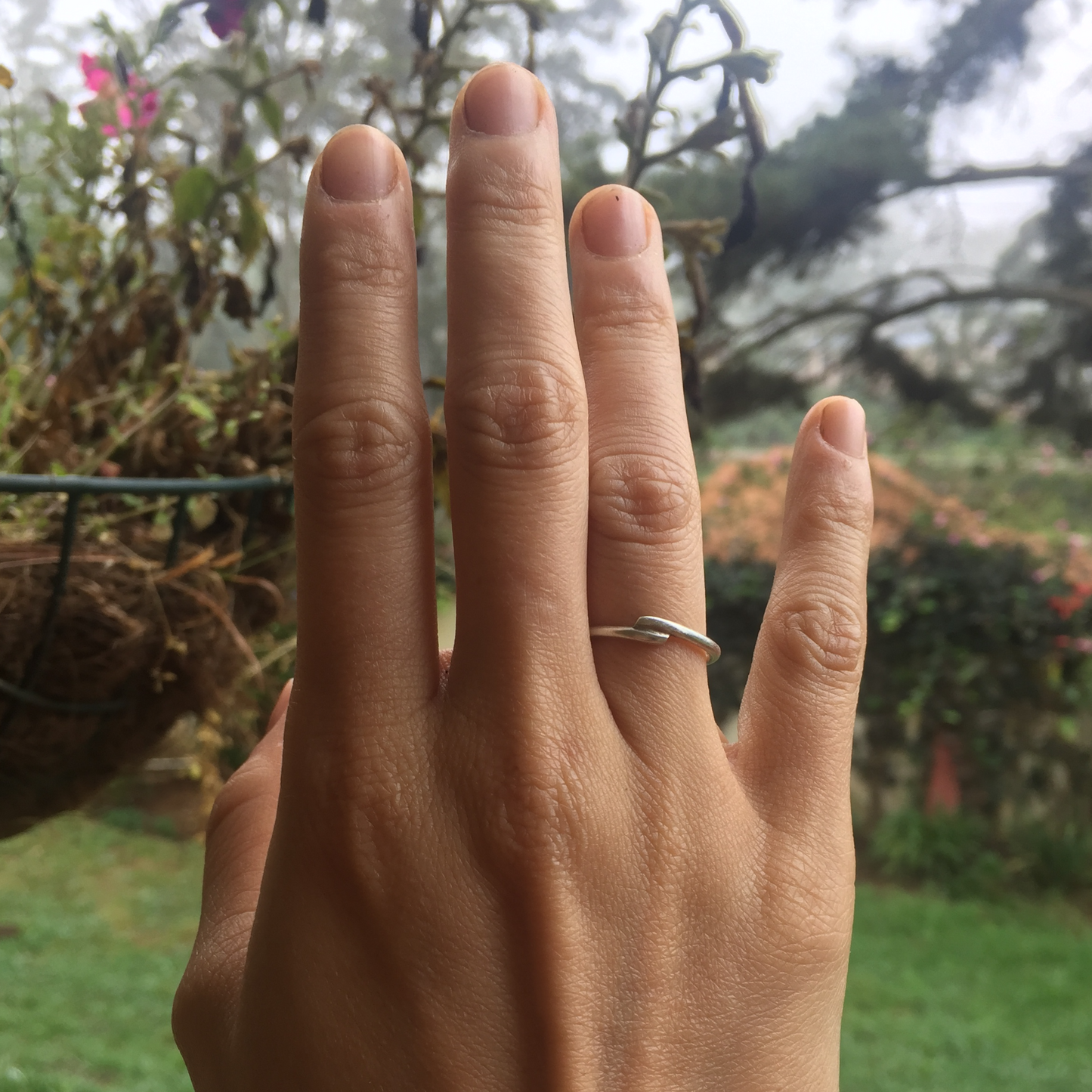 Handcrafted Silver Imperfect Ring