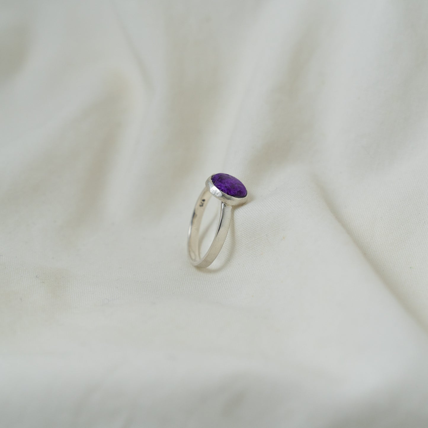 Sugilite silver ring