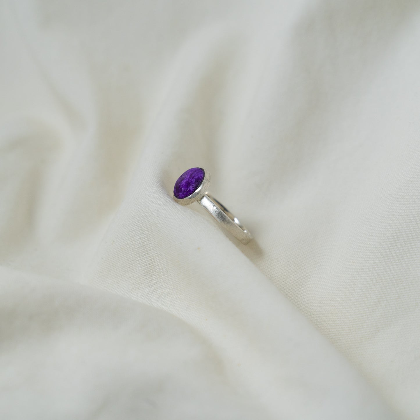 Sugilite silver ring