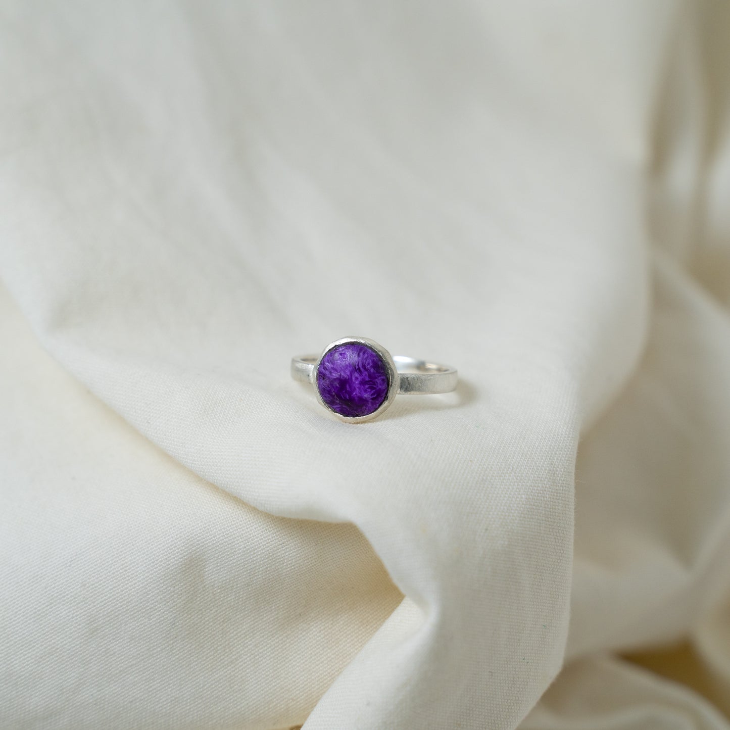 Sugilite silver ring