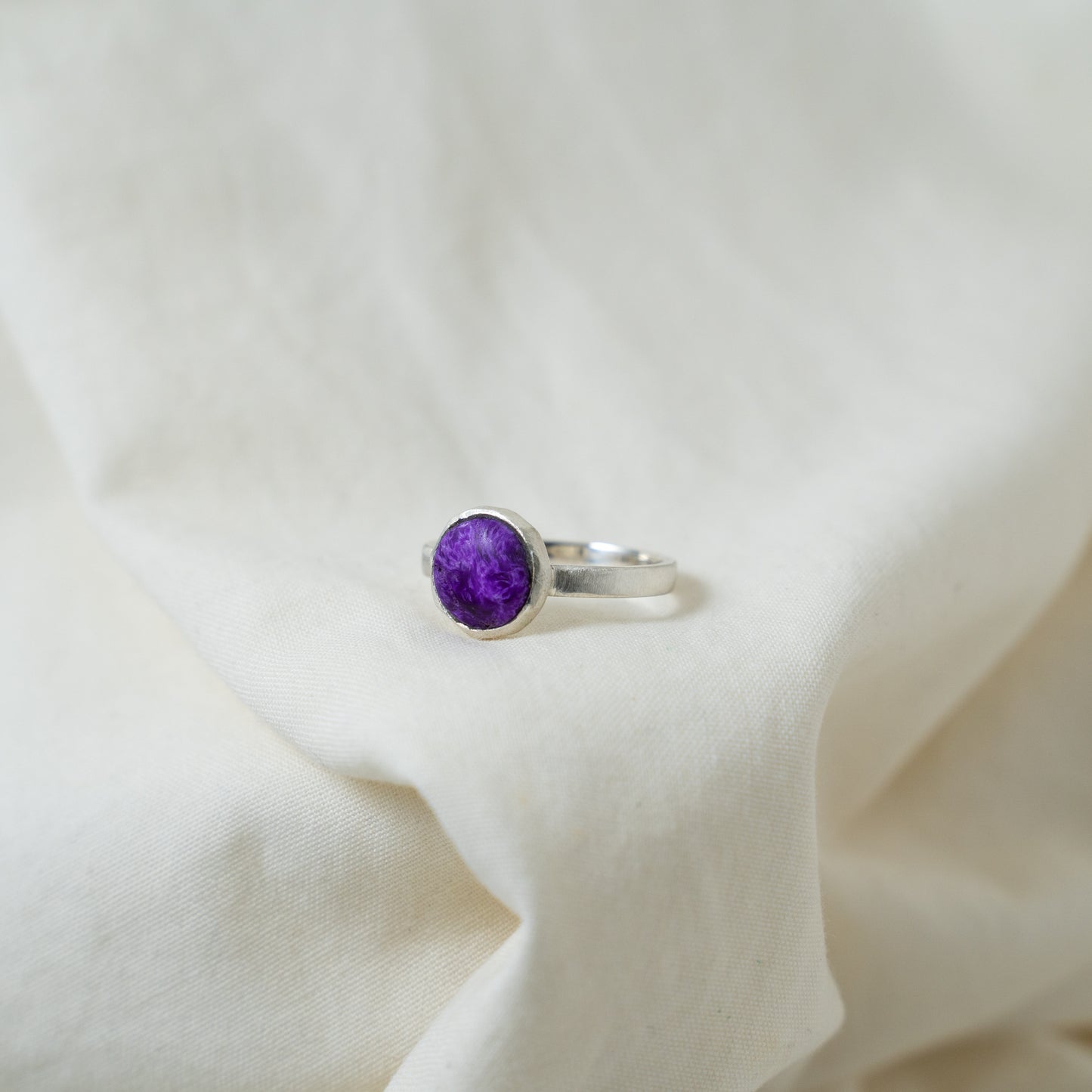 Sugilite silver ring