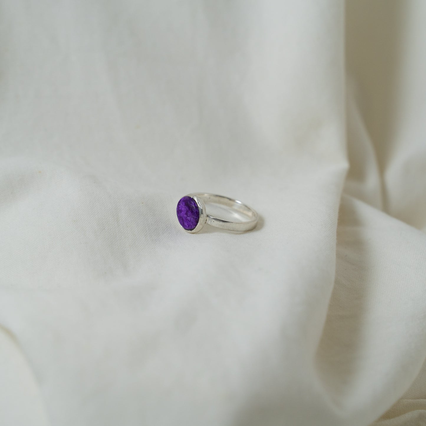 Sugilite silver ring