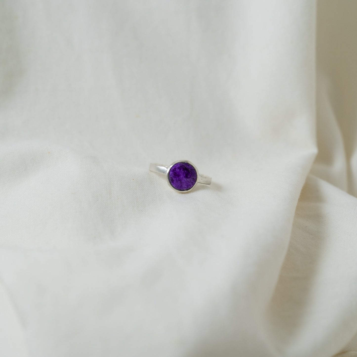 Sugilite silver ring