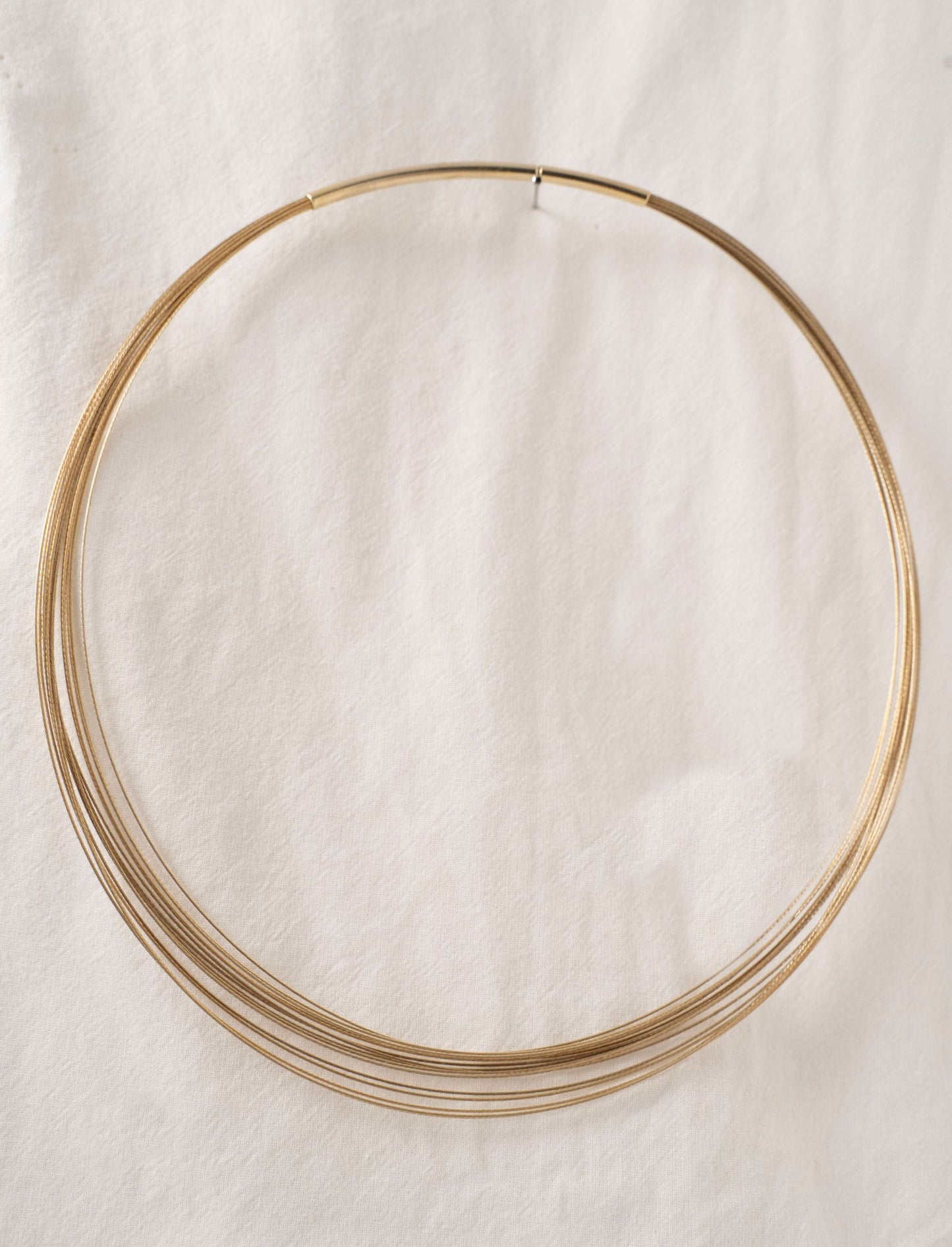gold plated thread circular chain