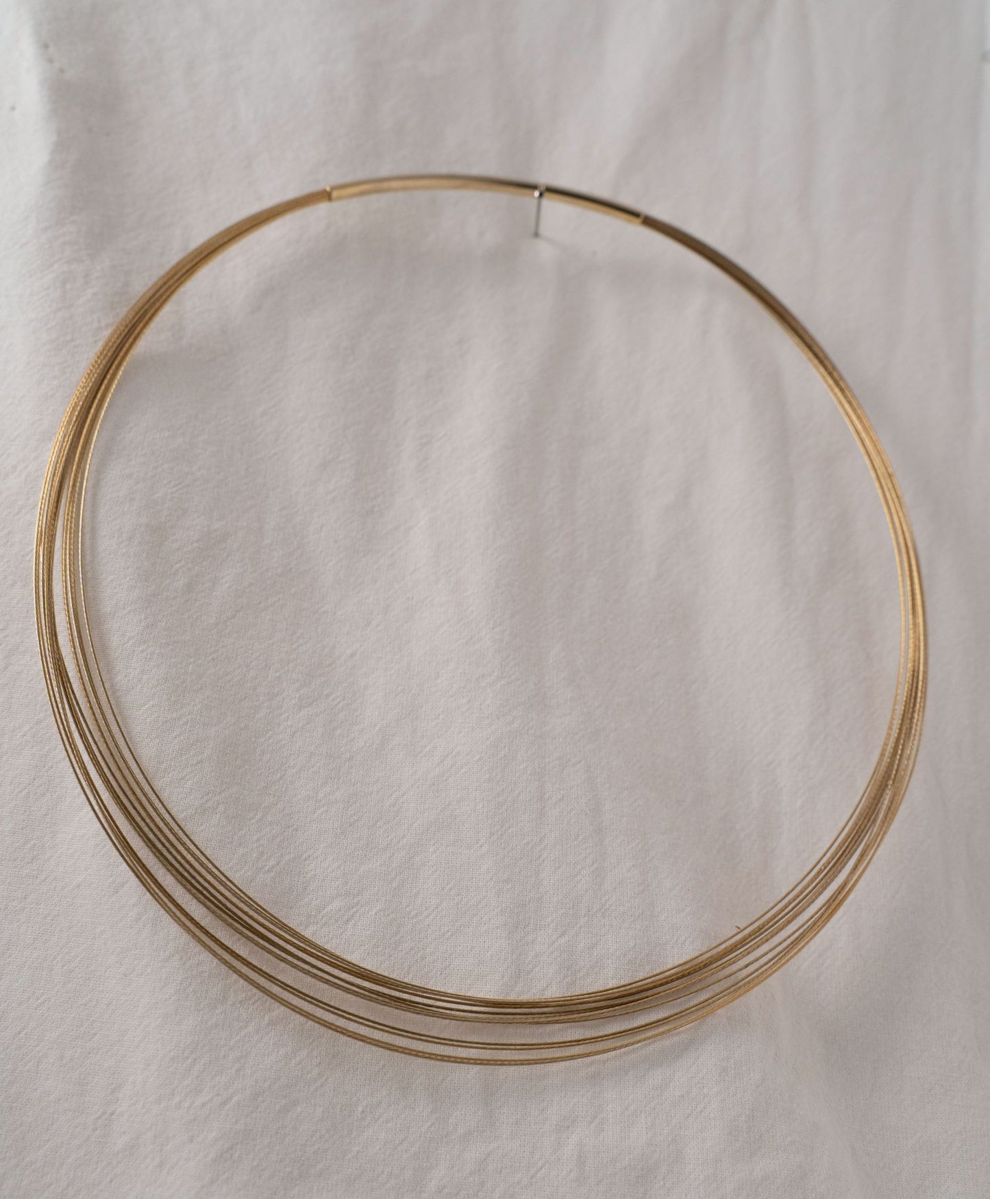 gold plated thread circular chain