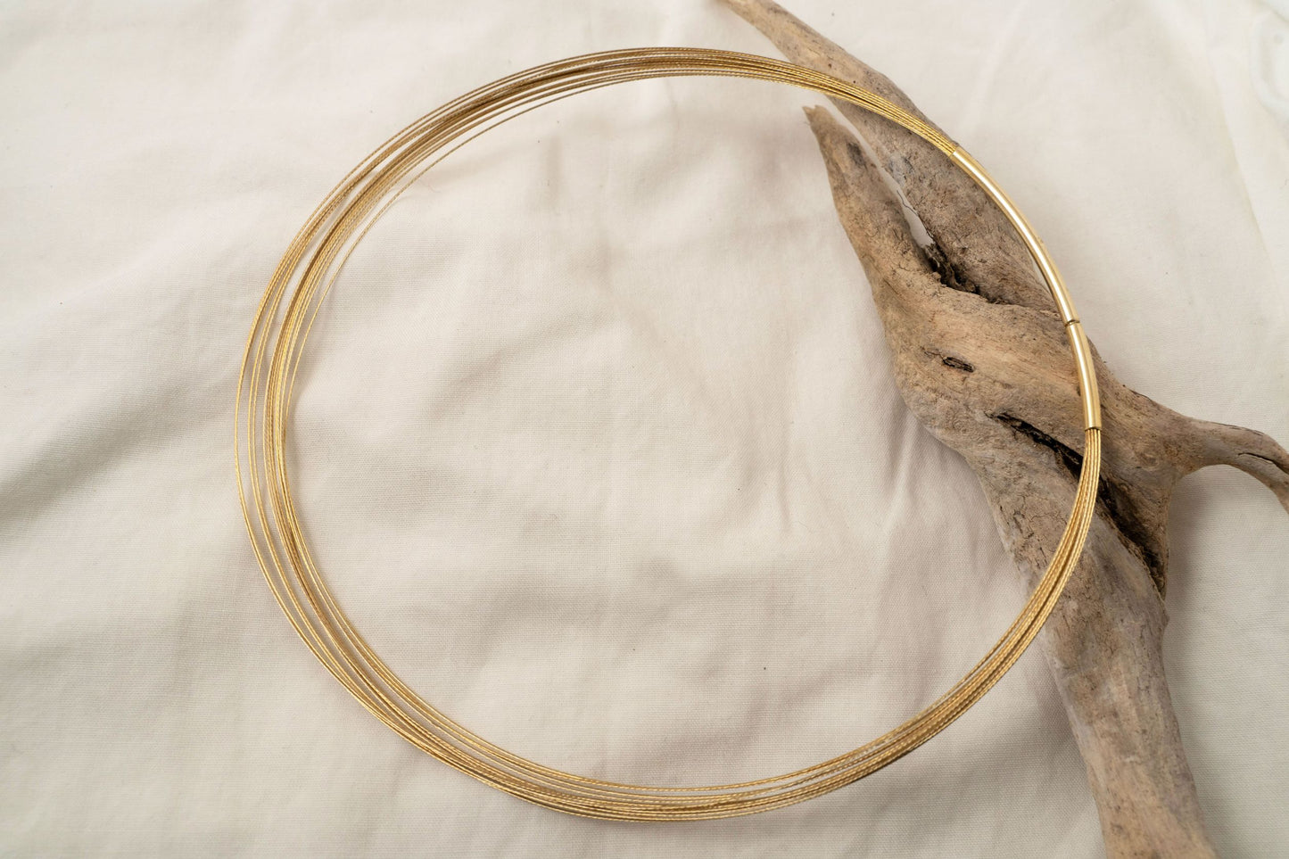 gold plated thread circular chain