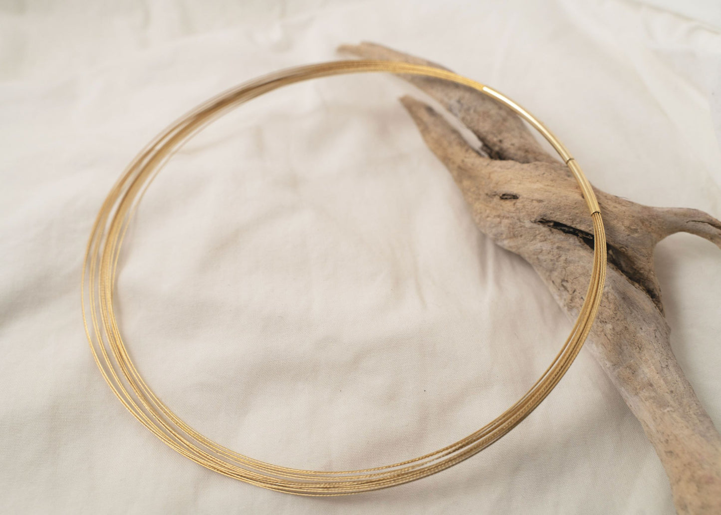 gold plated thread circular chain