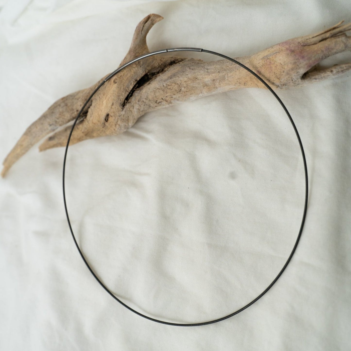 Oxidized silver chain