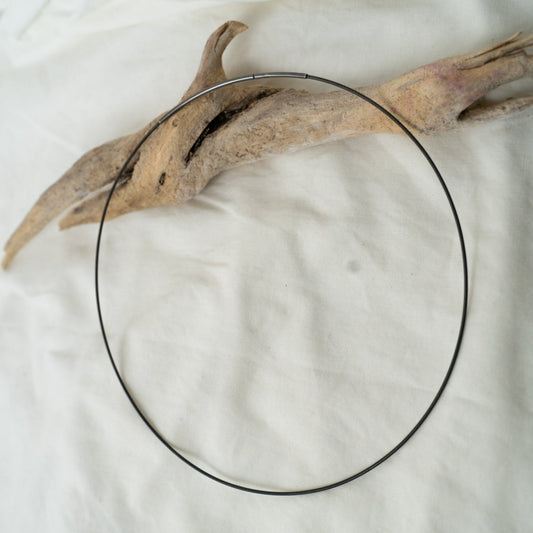 Oxidized silver chain