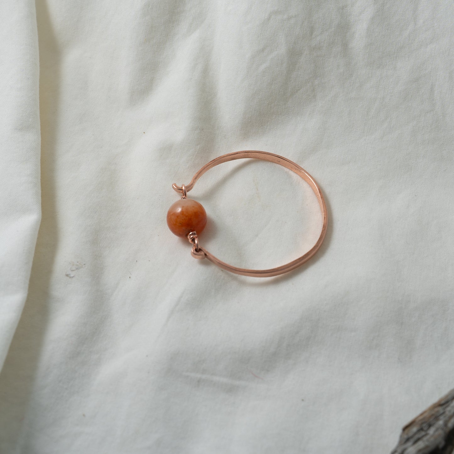 Jade copper bangle