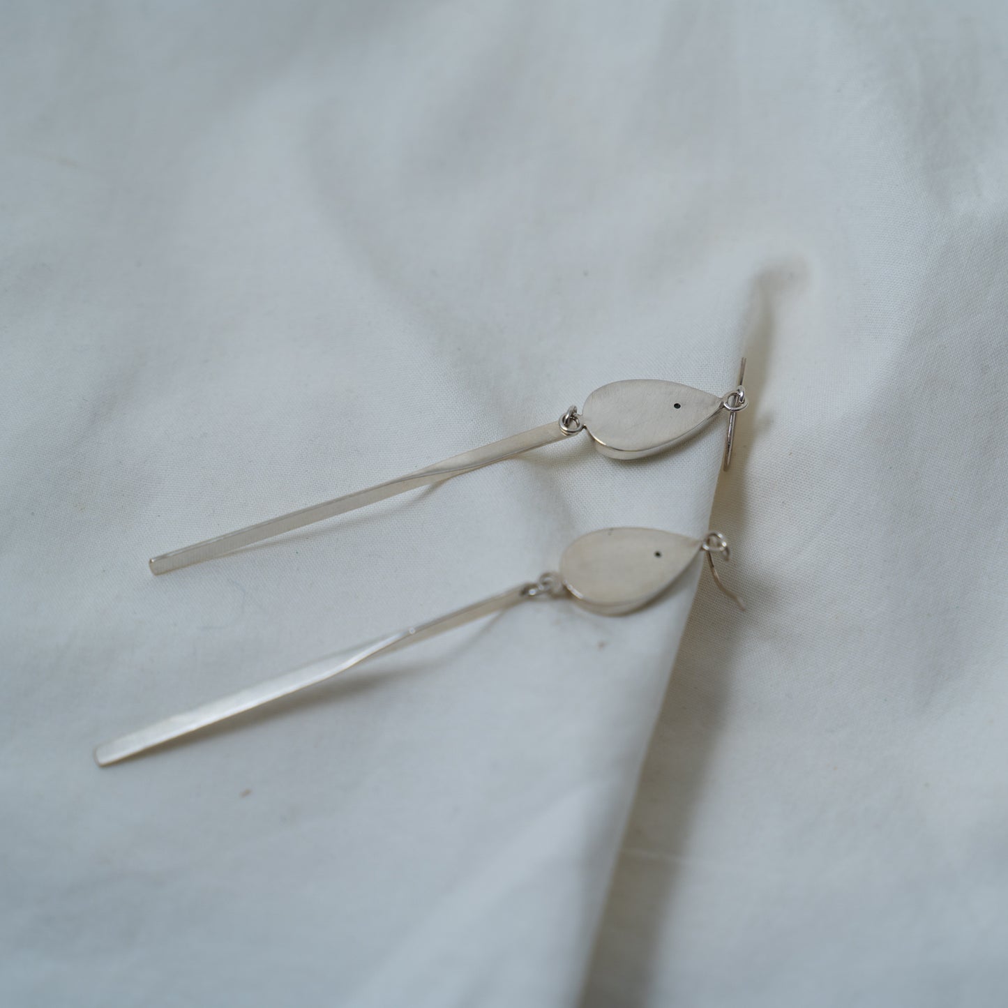 Elegant coral sea silver dangle earrings