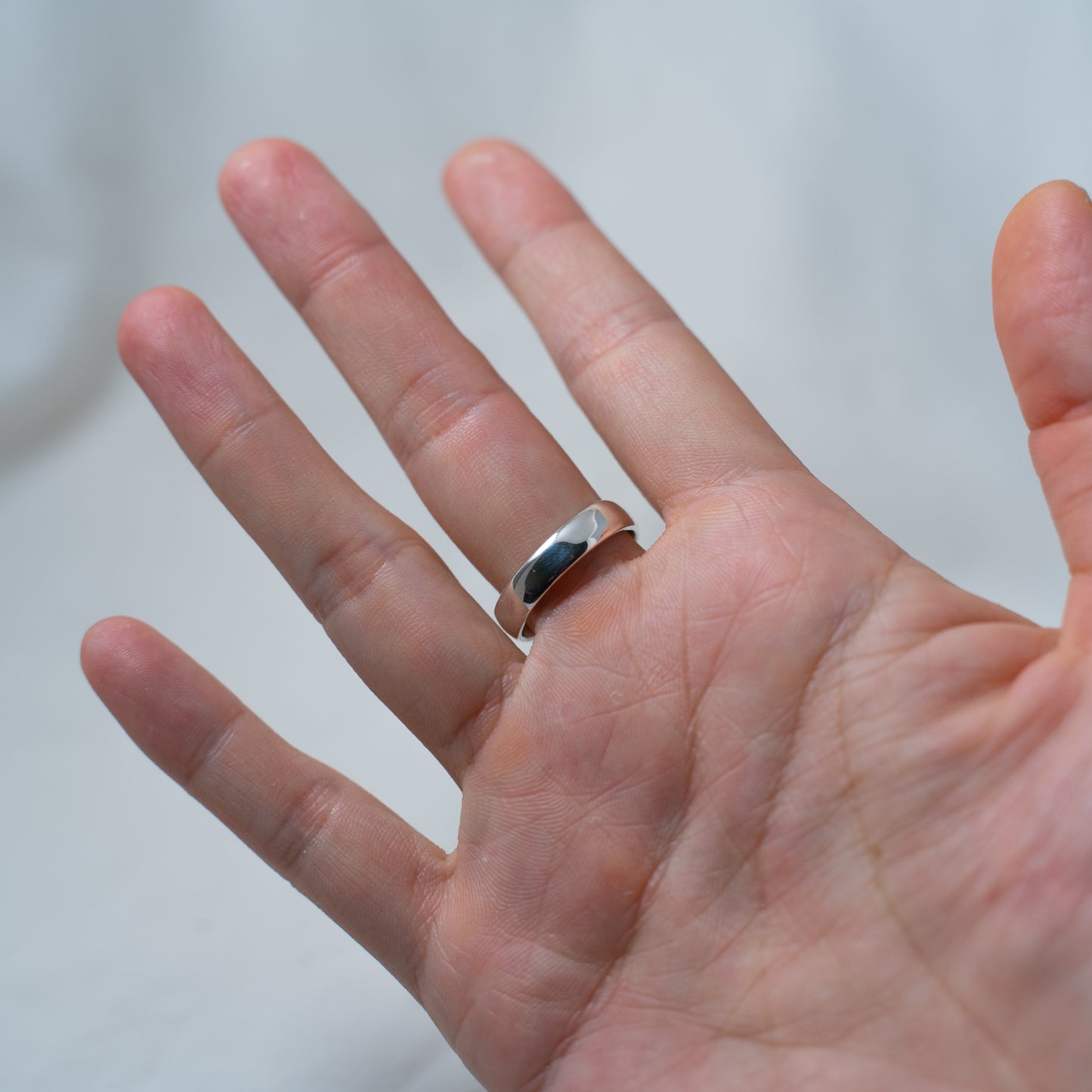Modern, rugged, raw emerald, Silver Ring