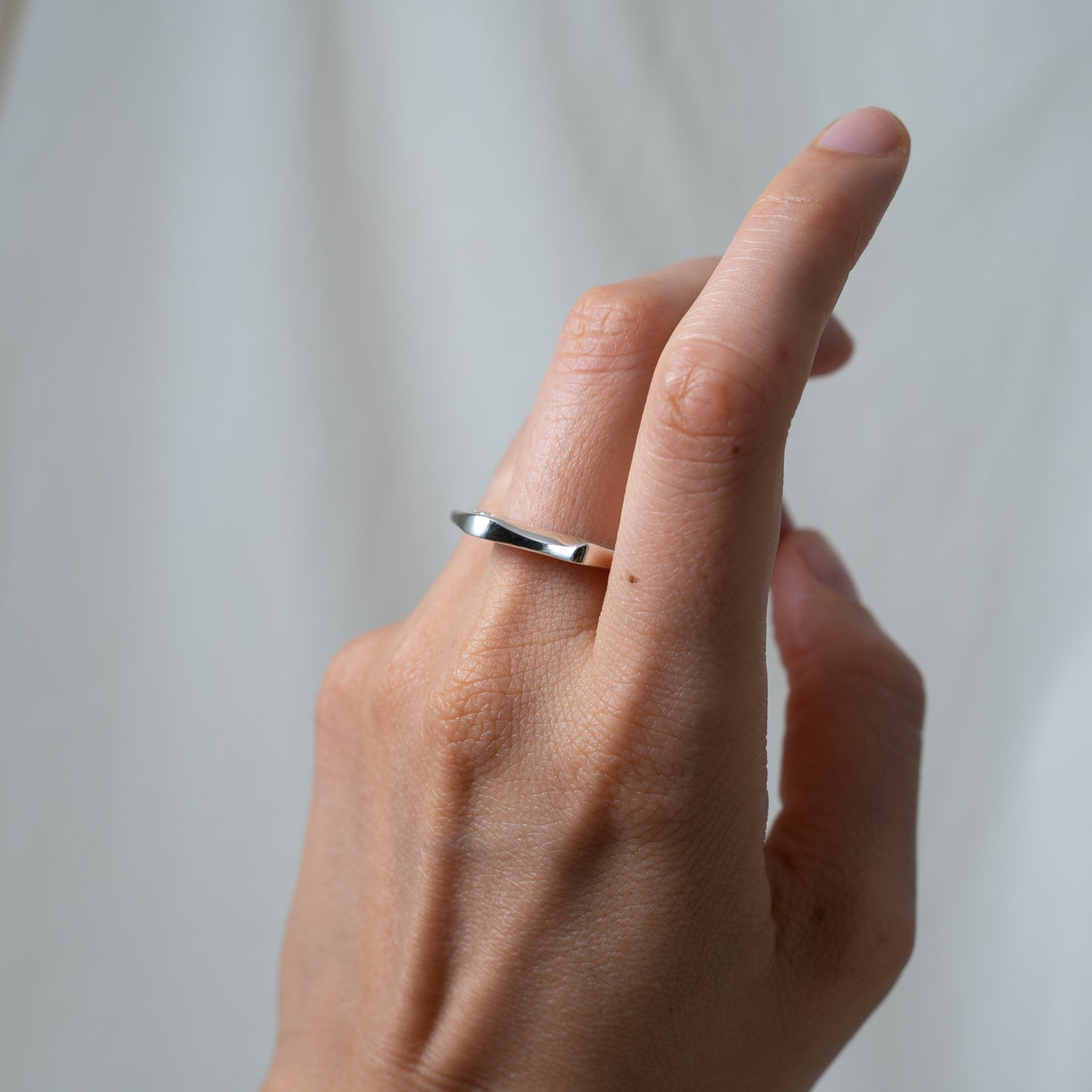 The holey silver signet ring