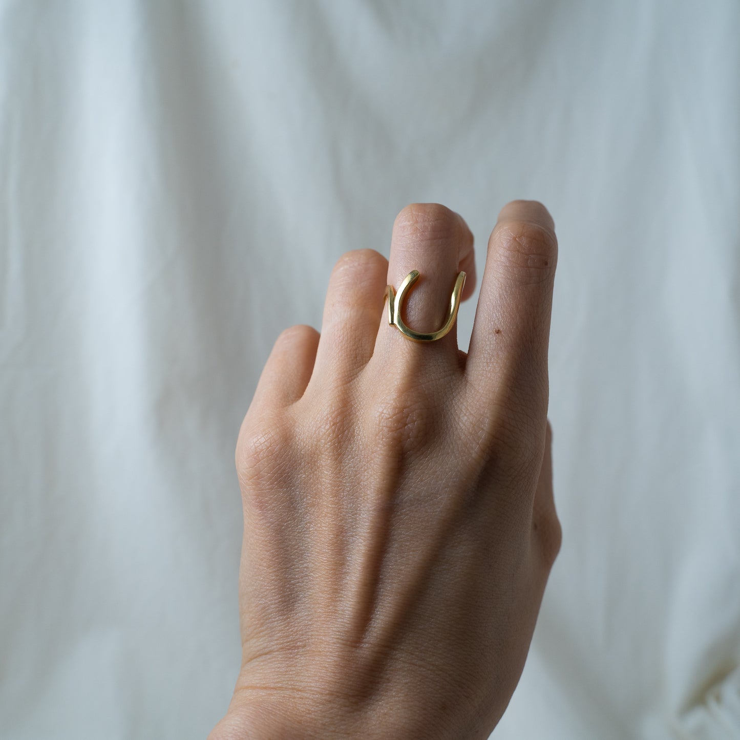 Gold curve movement ring (multifunctional)