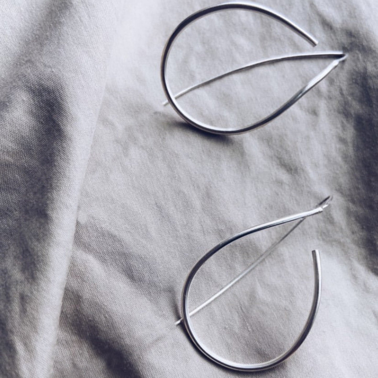 Avelina silver handcrafted dangle earrings