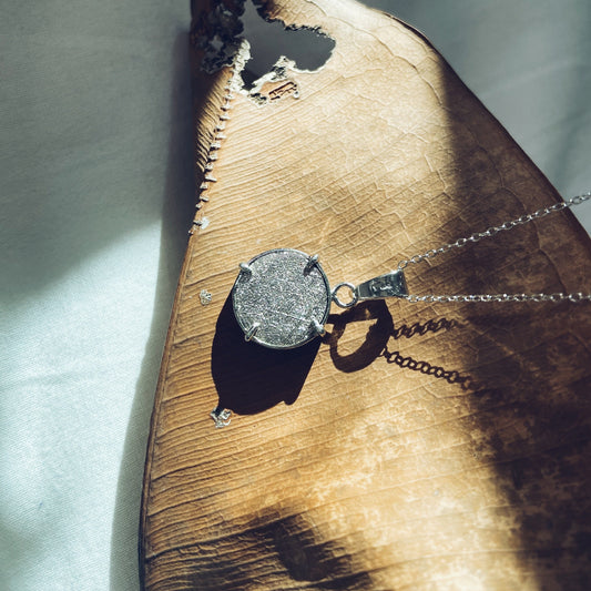 Eridanus | Namibian meteorite silver pendant