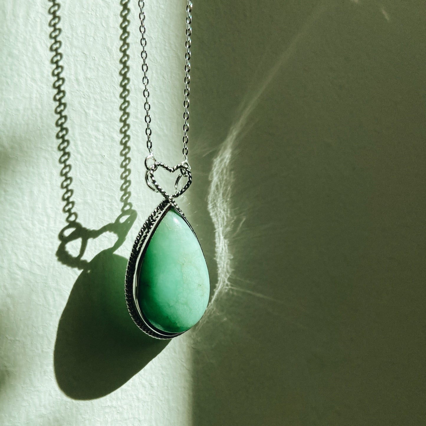 Turquoise silver necklace