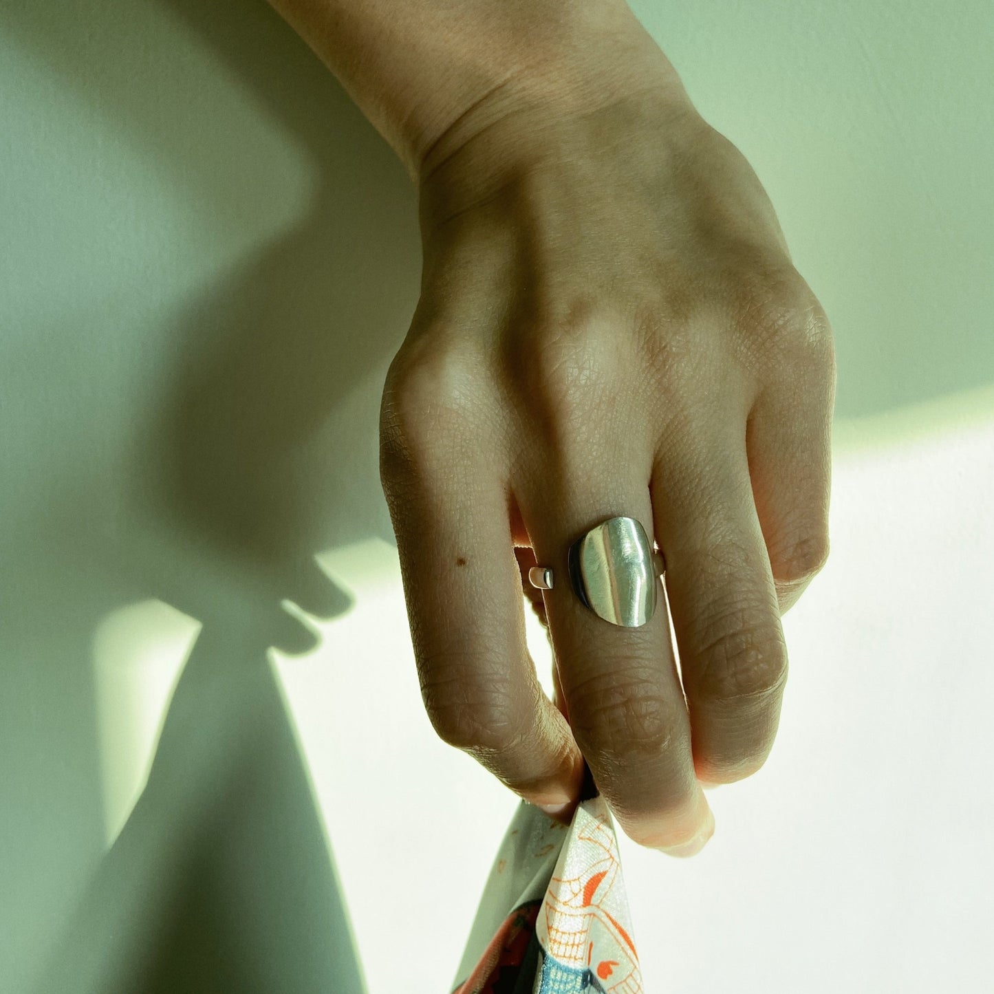 Bohemian Open silver ring