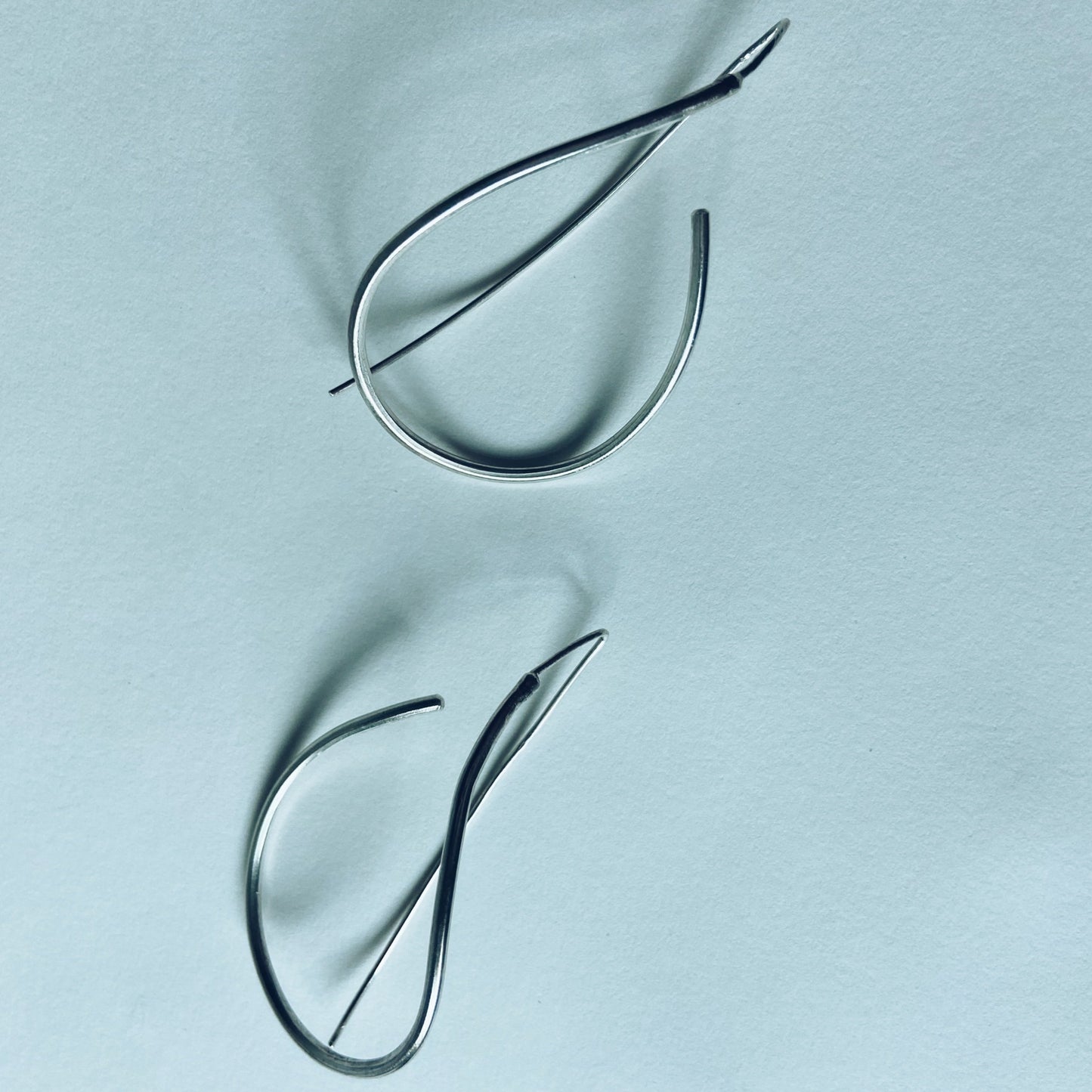 Avelina silver handcrafted dangle earrings