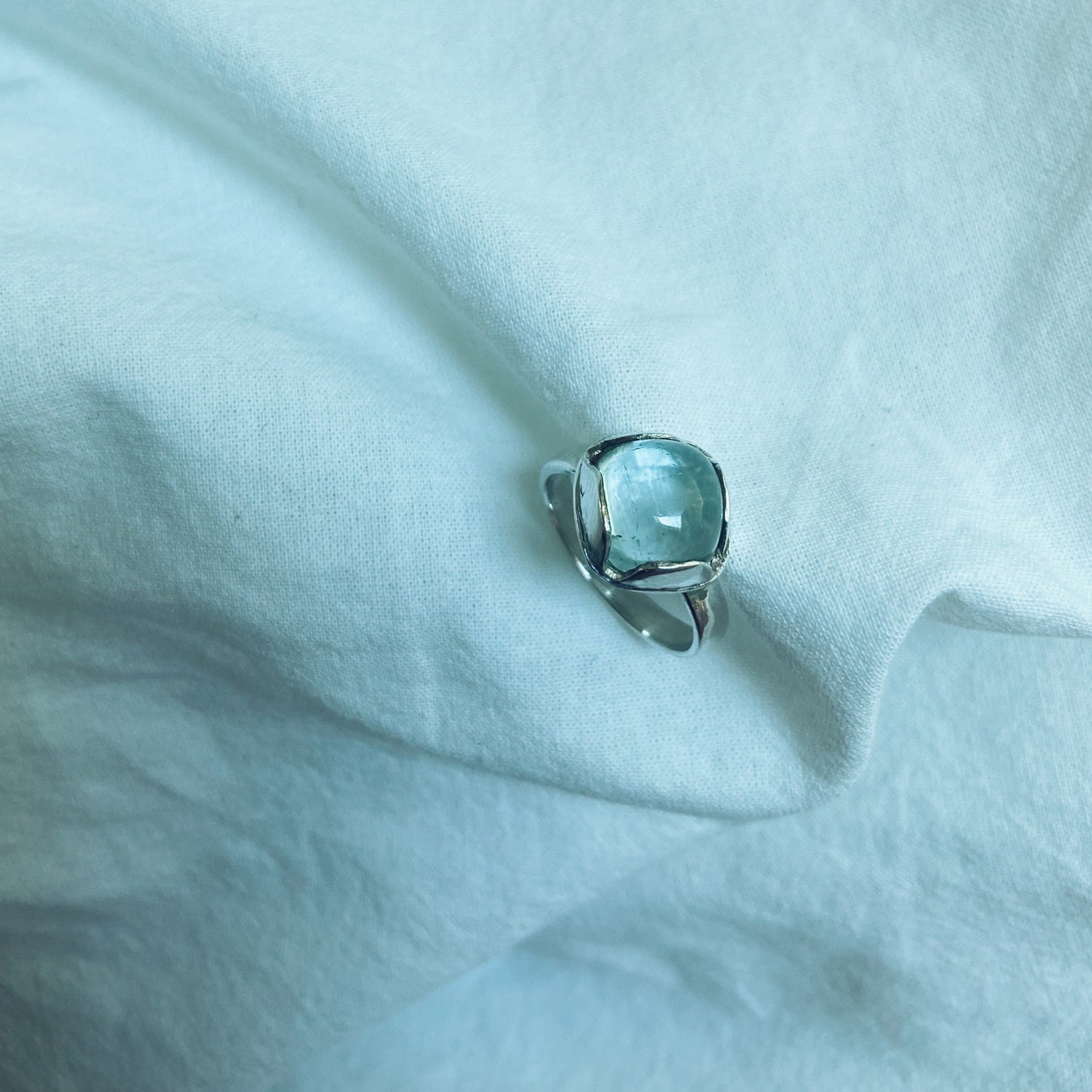 Delja | Aquamarine silver ring
