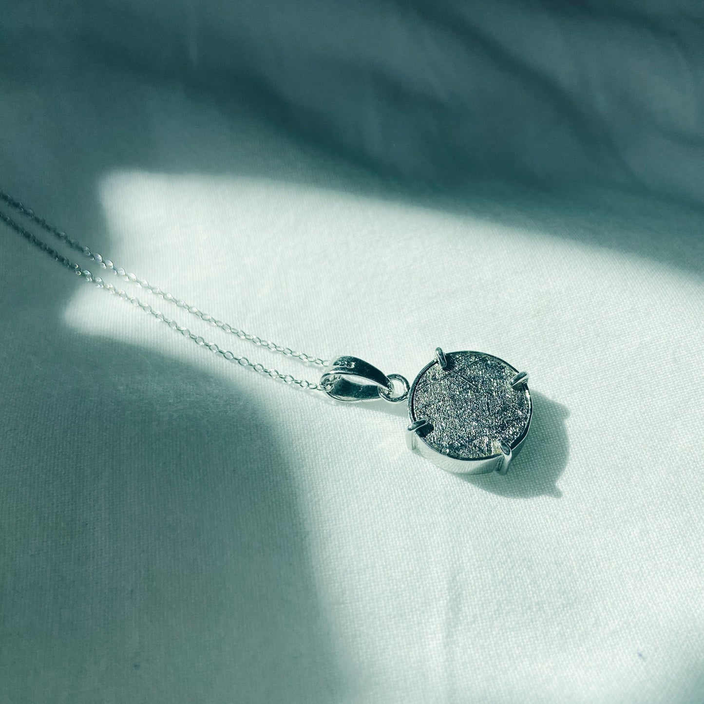 Eridanus | Namibian meteorite silver pendant