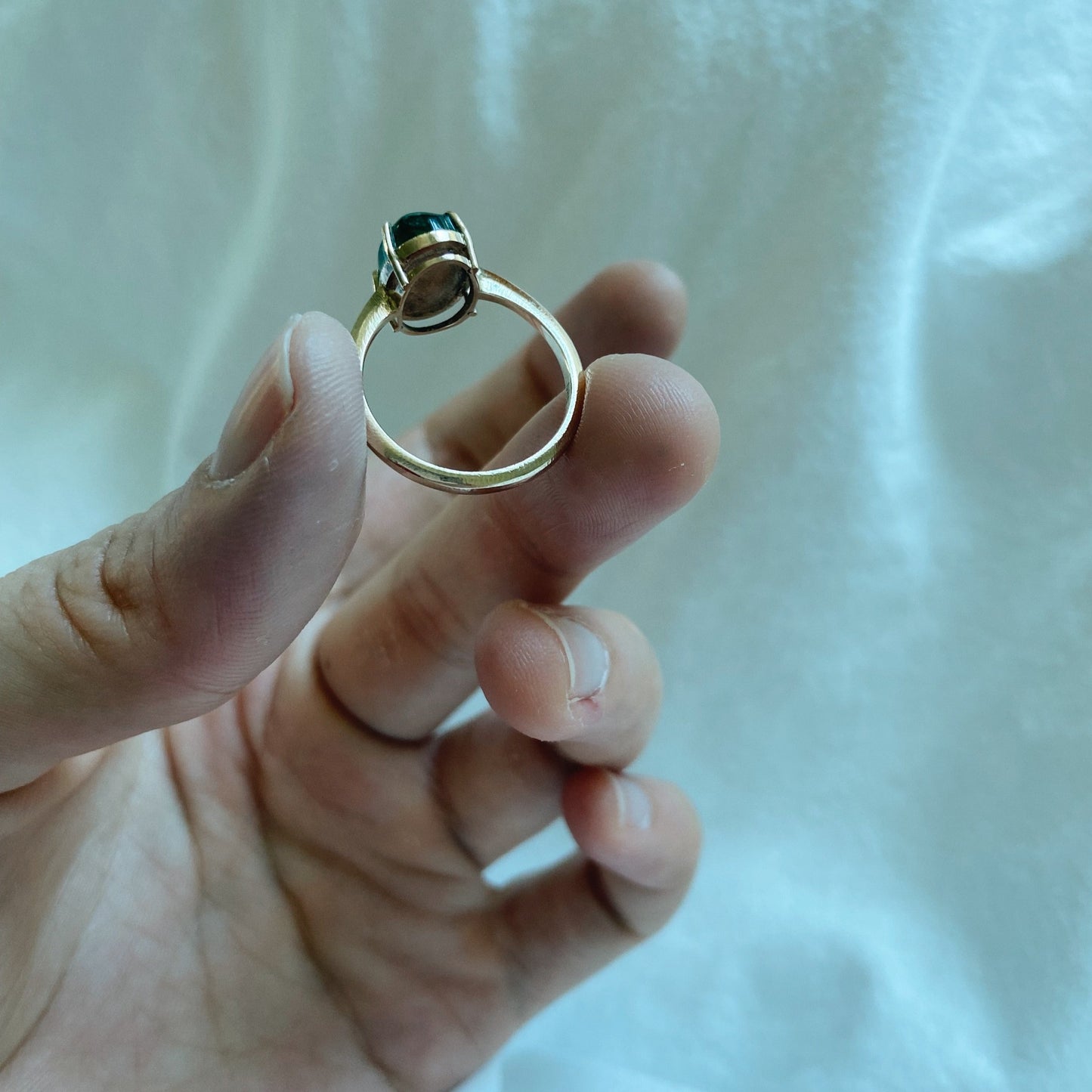 Fern | green tourmaline, 14k gold ring