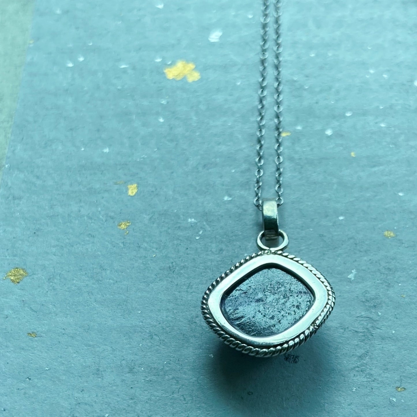 Sugilite silver necklace