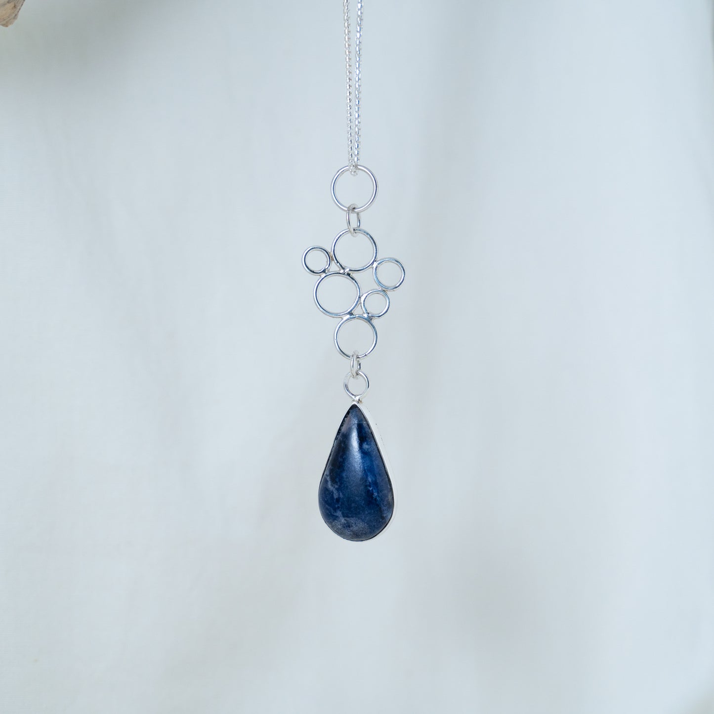 Lapis Lazuli Pendant: Handcrafted Sterling Silver Statement Piece