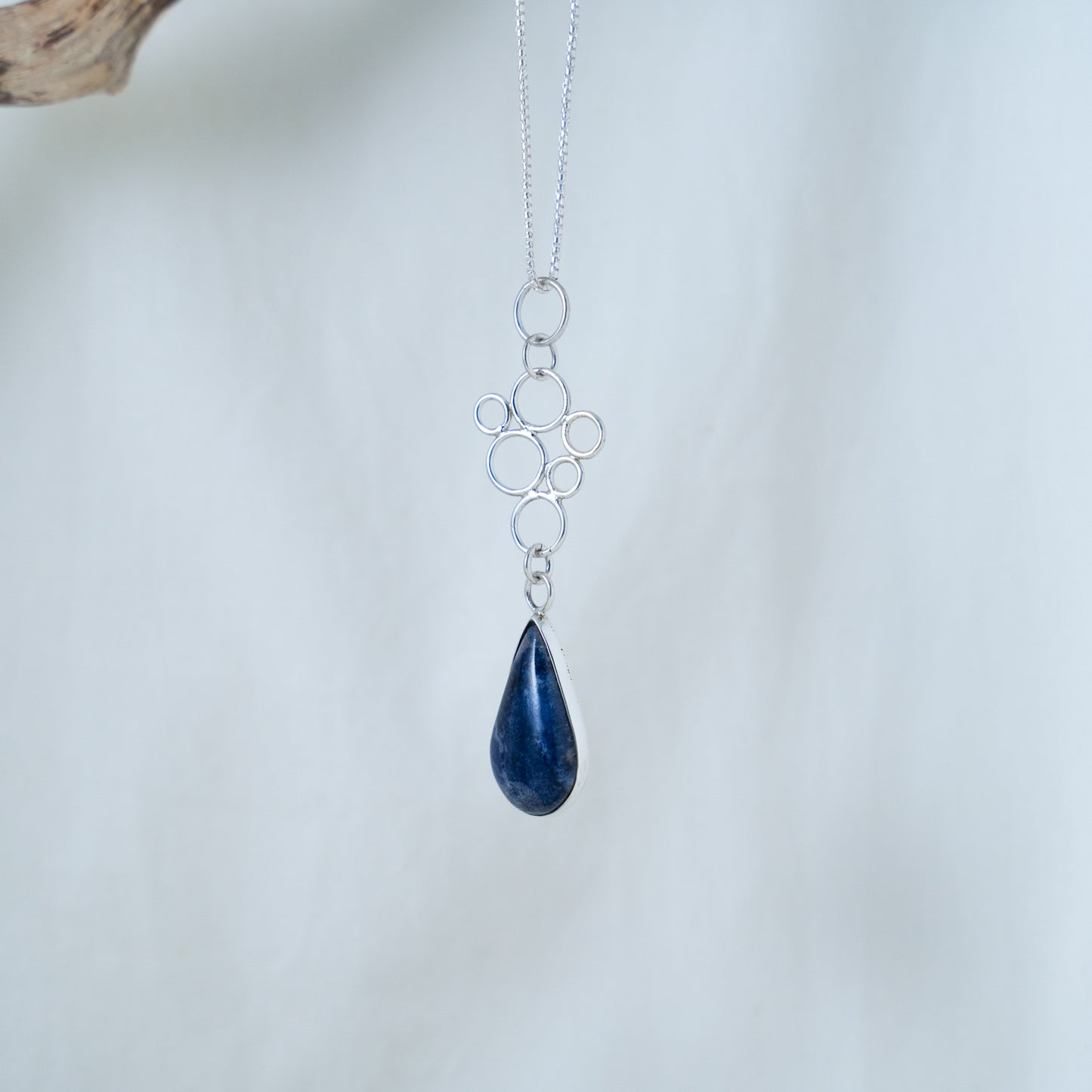 Lapis Lazuli Pendant: Handcrafted Sterling Silver Statement Piece