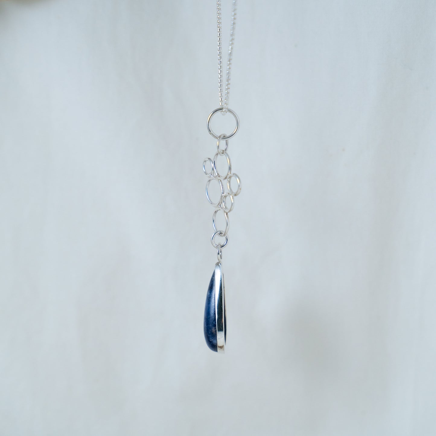 Lapis Lazuli Pendant: Handcrafted Sterling Silver Statement Piece