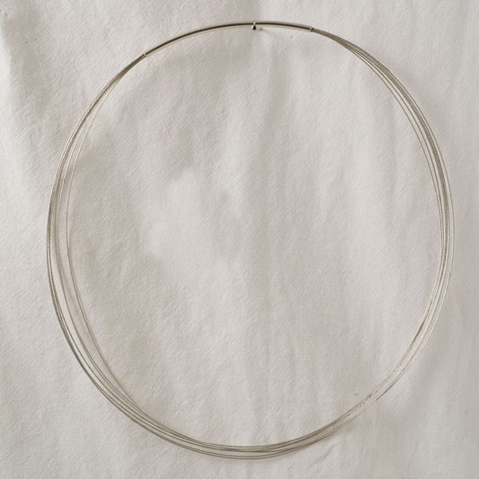 thin silver thread circular chain