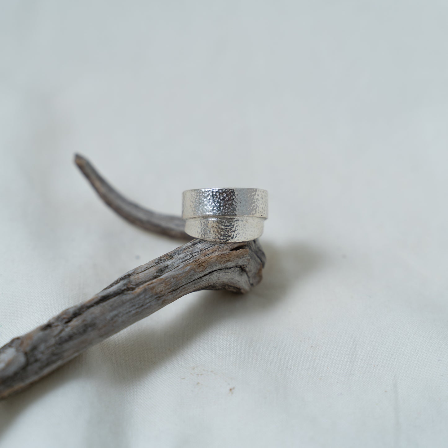 The silver open armour ring