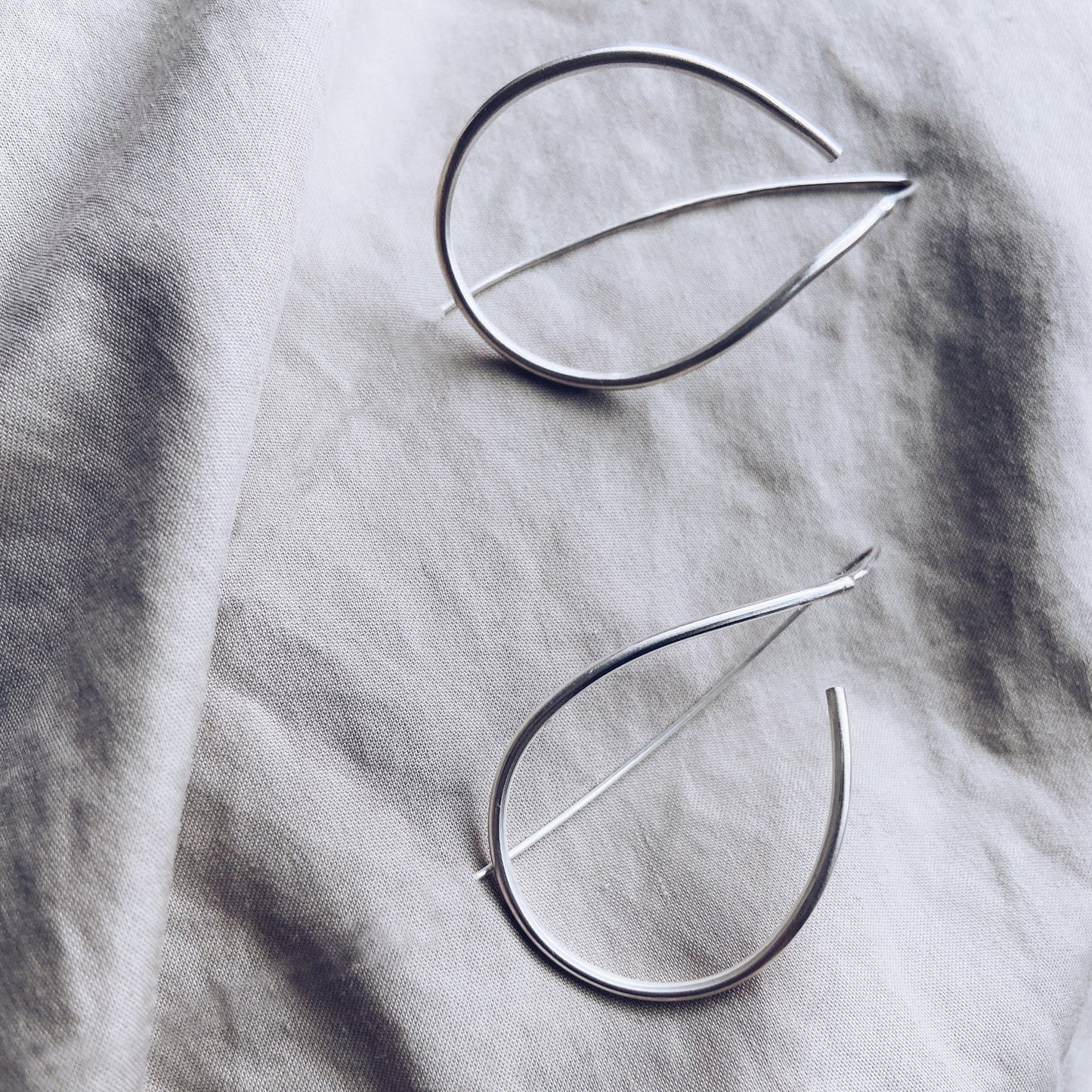 Avelina silver handcrafted dangle earrings